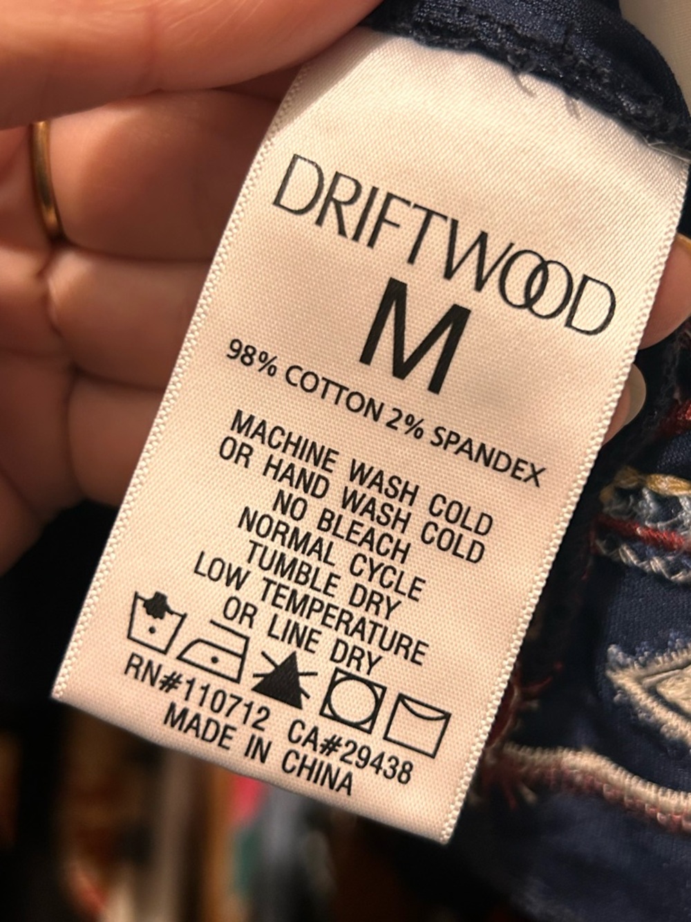 Driftwood Embroidered Velvet Duster Jacket kimono Floral Embroidery - Picture 7 of 7